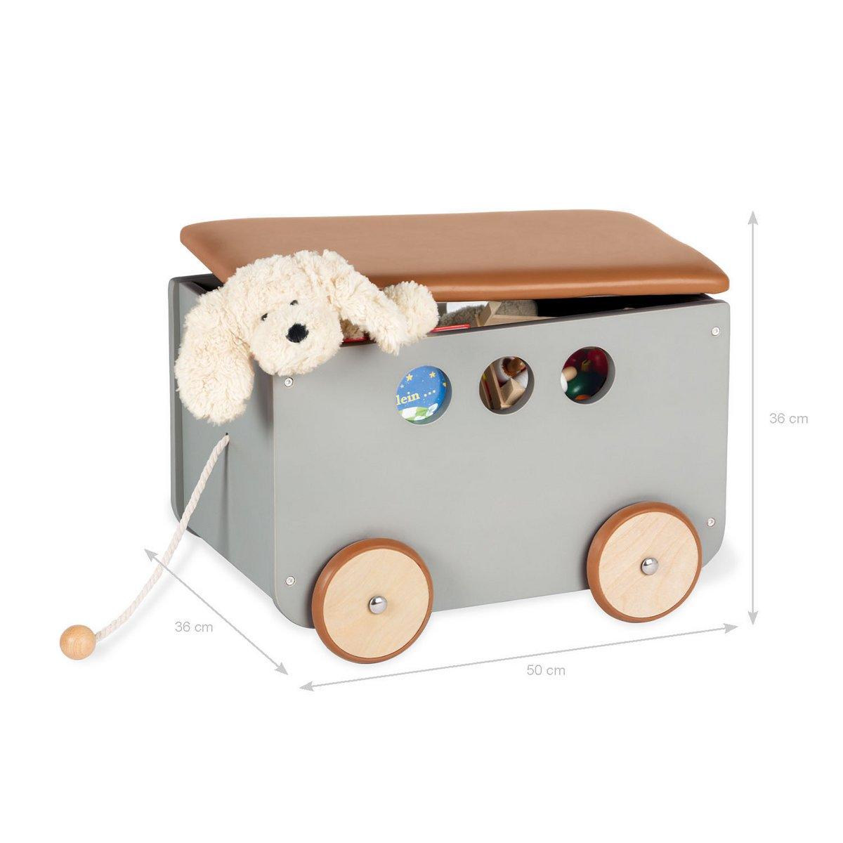 Speelgoedkist Jim - grijs - FamilyStuff