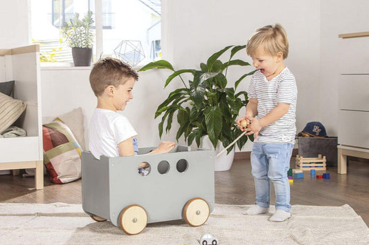 Speelgoedkist Jim - grijs - FamilyStuff