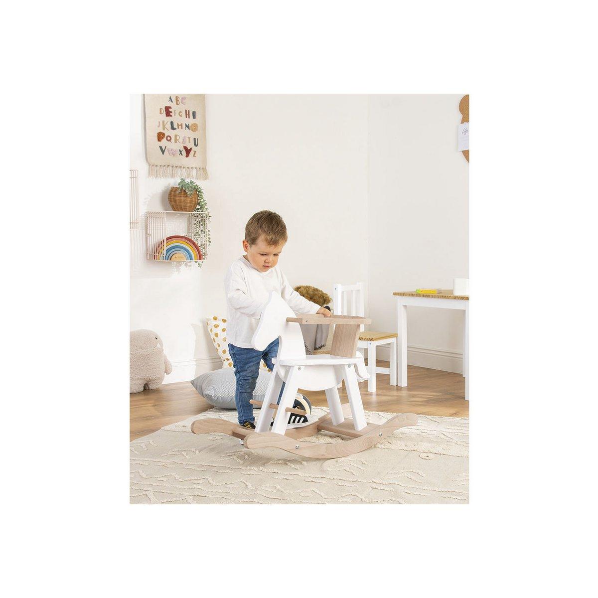 Hobbelpaard - wit/naturel - FamilyStuff