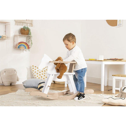 Hobbelpaard - wit/naturel - FamilyStuff