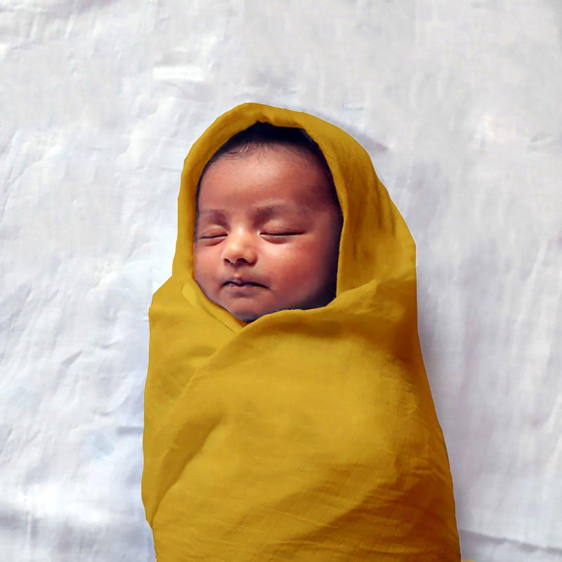 Honing maxi-swaddle van biologisch katoen - FamilyStuff