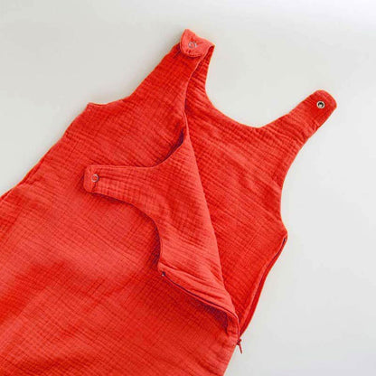 Rode Winterslaapzak van Biologisch Katoen - Heerlijke warmte voor je Baby - FamilyStuff