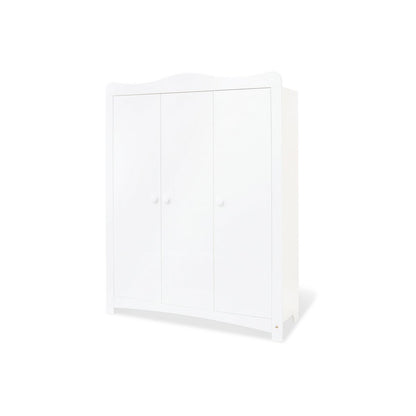 Babykamer Florentina wit: ledikant, brede commode en 2 - deurs kledingkast - FamilyStuff