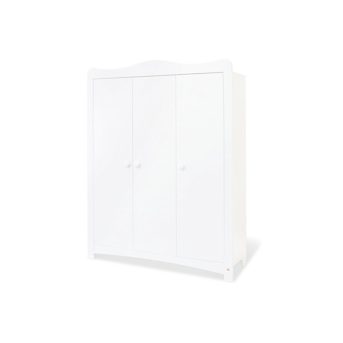 Babykamer Florentina wit: ledikant, extra brede commode en grote kledingkast - FamilyStuff