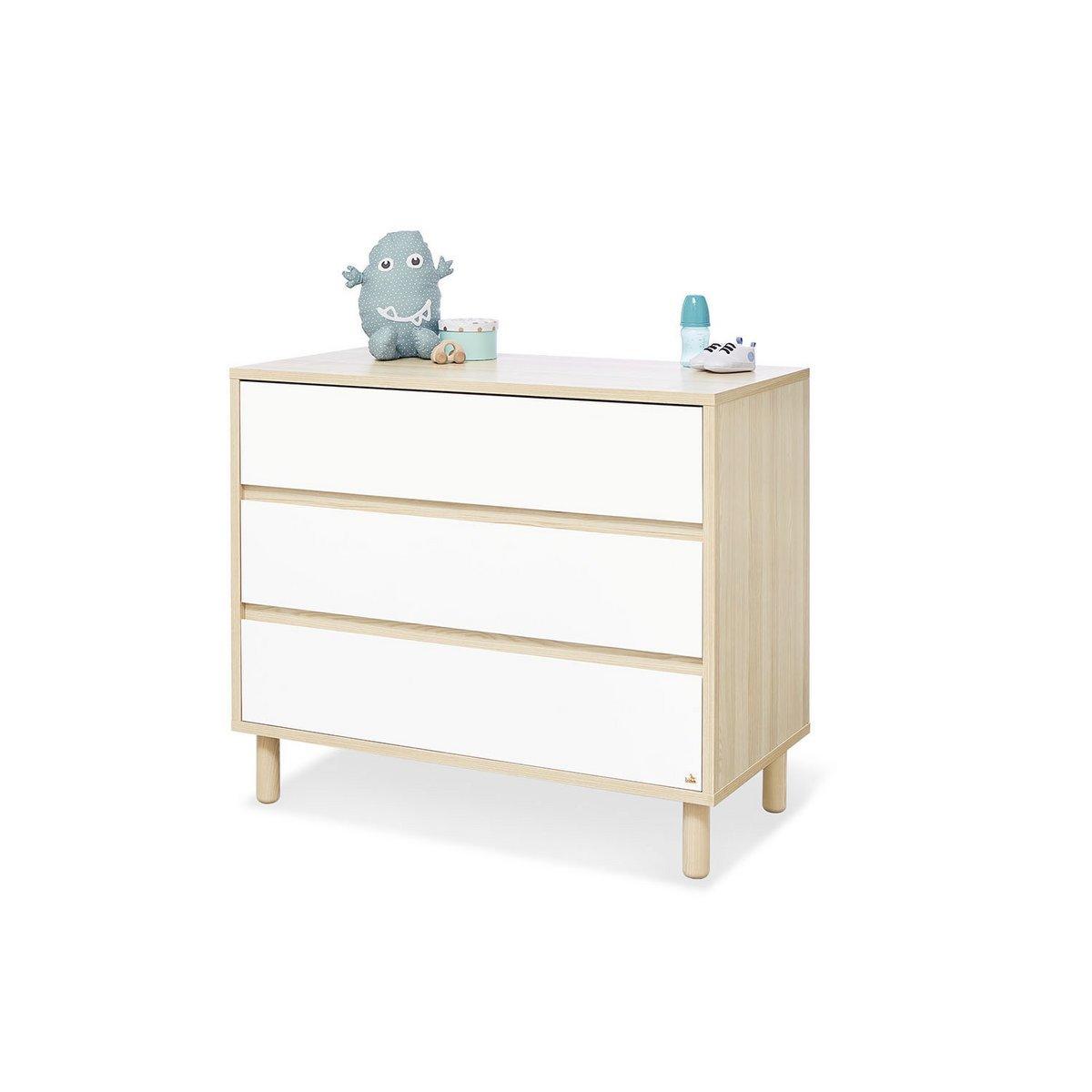 Babykamer Flow: ledikant, commode en 3 - deurs Kledingkast - FamilyStuff
