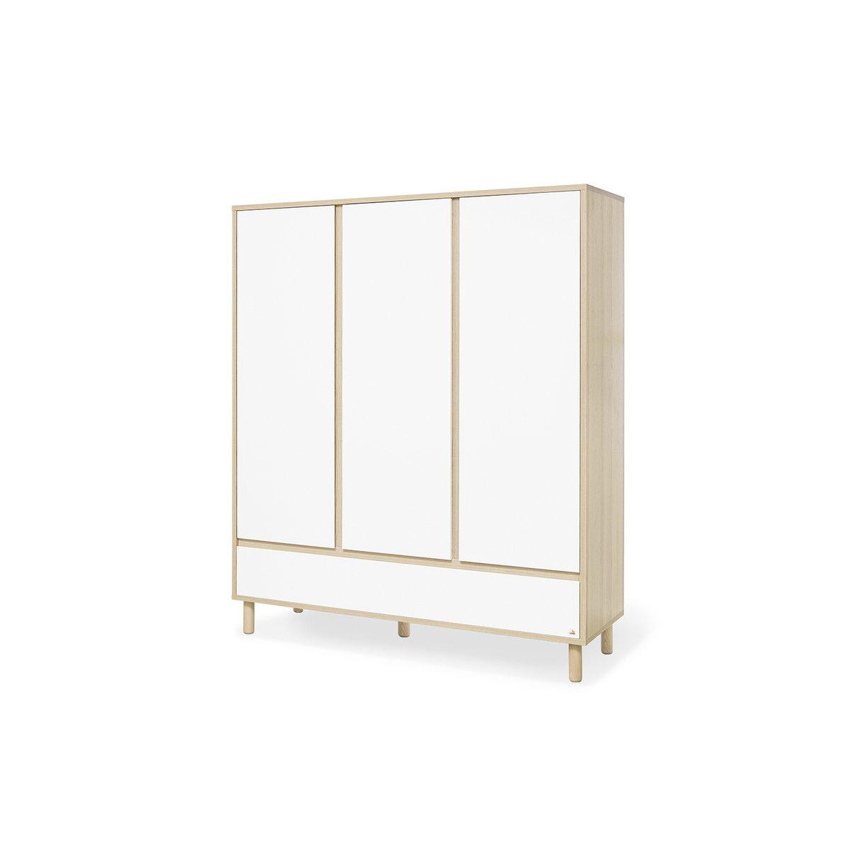Babykamer Flow: ledikant, commode en 3 - deurs Kledingkast - FamilyStuff