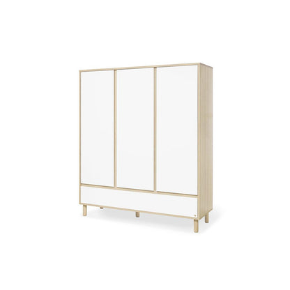 Babykamer Flow: ledikant, commode en 3 - deurs Kledingkast - FamilyStuff