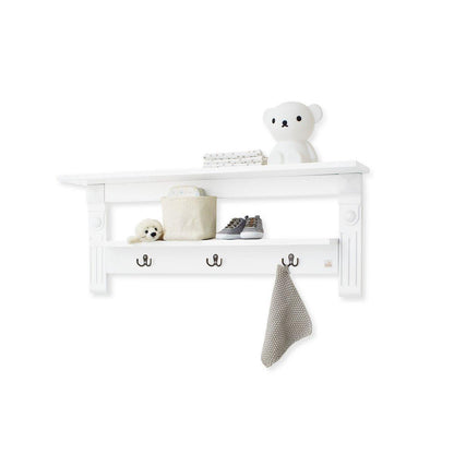 Babykamerset: ledikant, commode, 3 - deurs kledingkast en wandplank - FamilyStuff