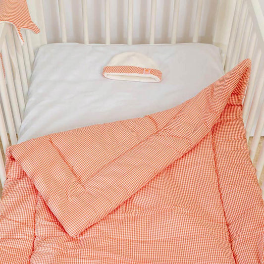 Oranje dekbed van biologisch katoen - Dekentje voor Baby - FamilyStuff