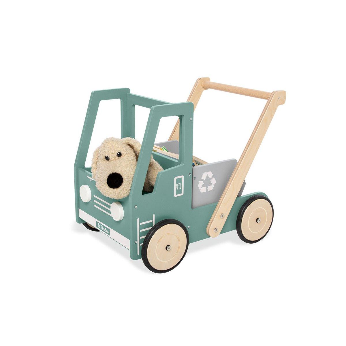 Loopwagen Fred - groen met kiepbak - FamilyStuff