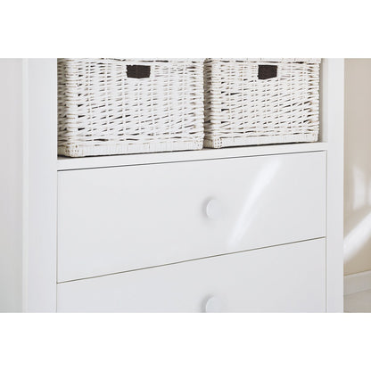 Complete babykamer set Florentina extra breed - Wit met ledikant, extra brede commode & kledingkast - FamilyStuff