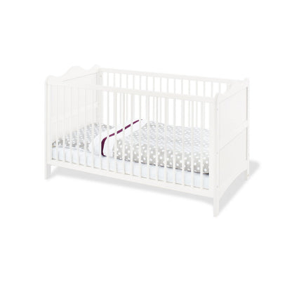 Complete babykamer set Florentina extra breed - Wit met ledikant, extra brede commode & kledingkast - FamilyStuff