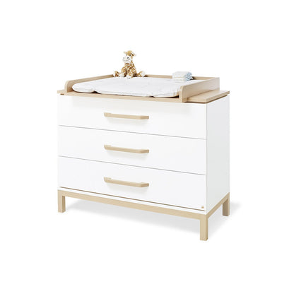 Complete babykamer set Light breed groot - Wit met ledikant, commode & kledingkast - FamilyStuff