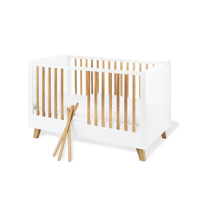 Complete babykamer set Pan extra breed - Wit met ledikant, commode & kledingkast - FamilyStuff
