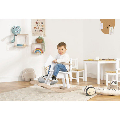 Hobbelpaard - wit/naturel - FamilyStuff