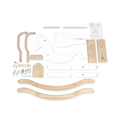 Hobbelpaard - wit/naturel - FamilyStuff
