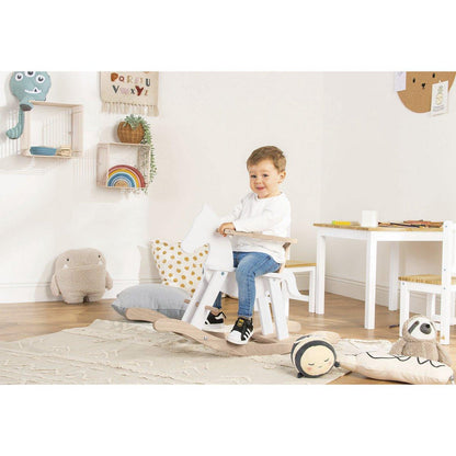 Hobbelpaard - wit/naturel - FamilyStuff