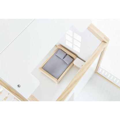 Houten poppenhuis wit - FamilyStuff