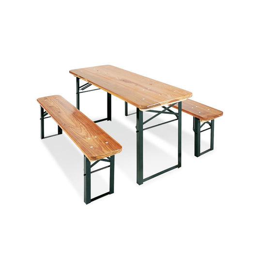 Kinder picknickset Sepp – houten tafel en bankjes voor buitenplezier - FamilyStuff