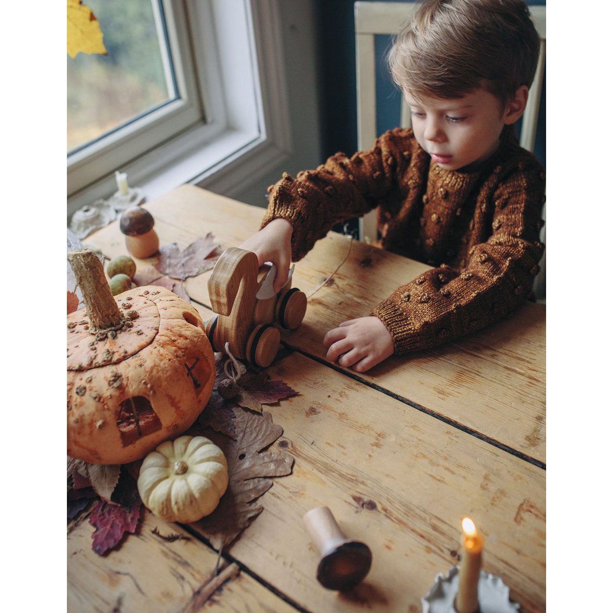 Kinderfeets bamboe trekfiguur Zwaan op=op - FamilyStuff