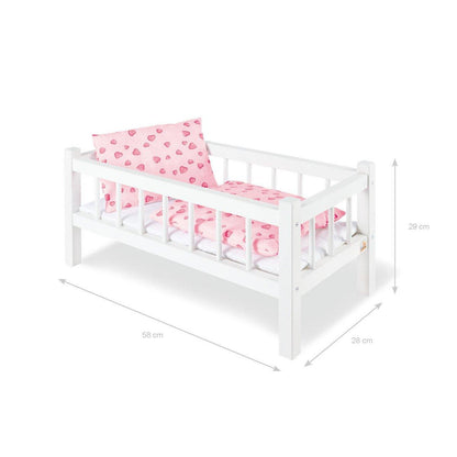 Poppenbed Annika - wit - FamilyStuff