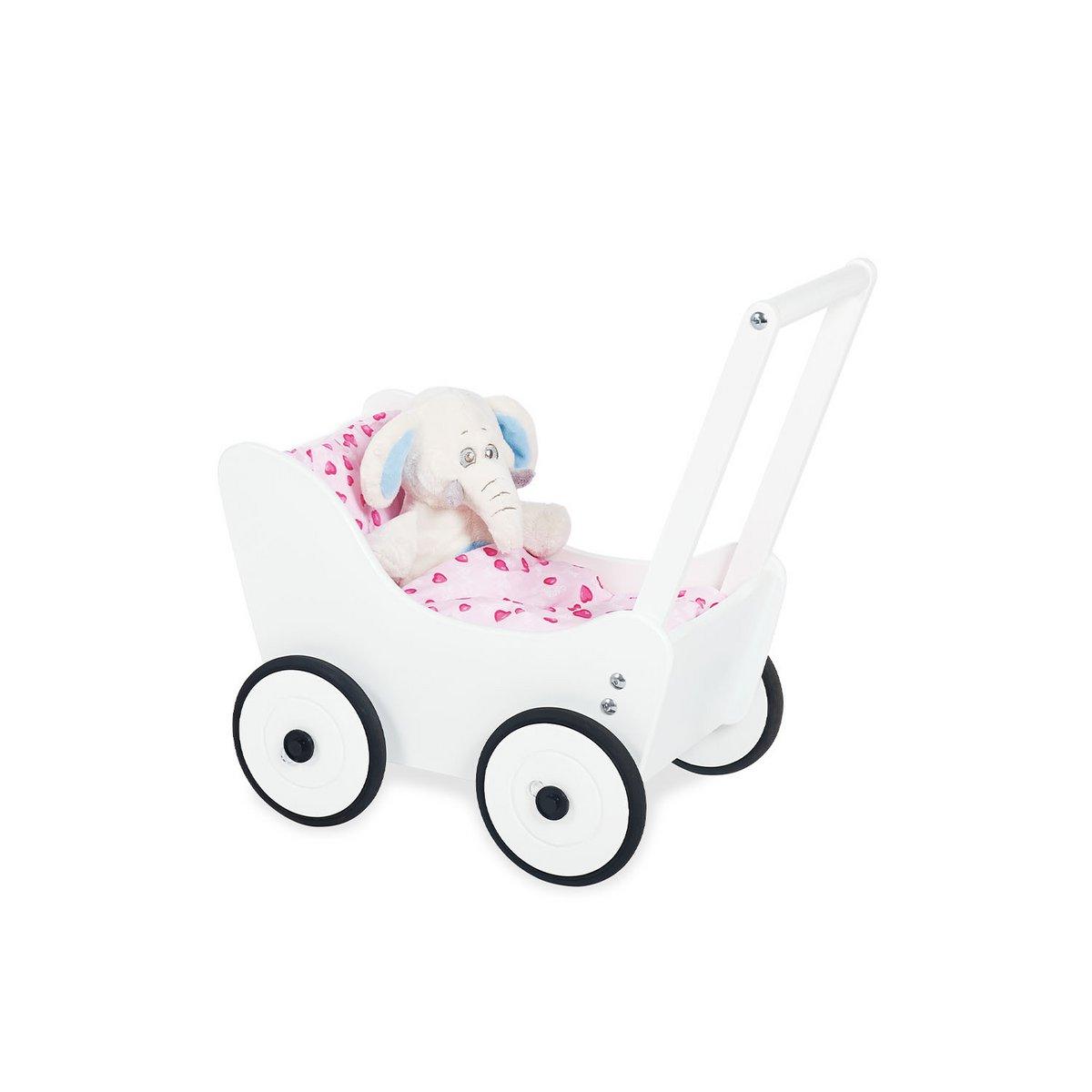 Poppenwagen Maria - wit - FamilyStuff