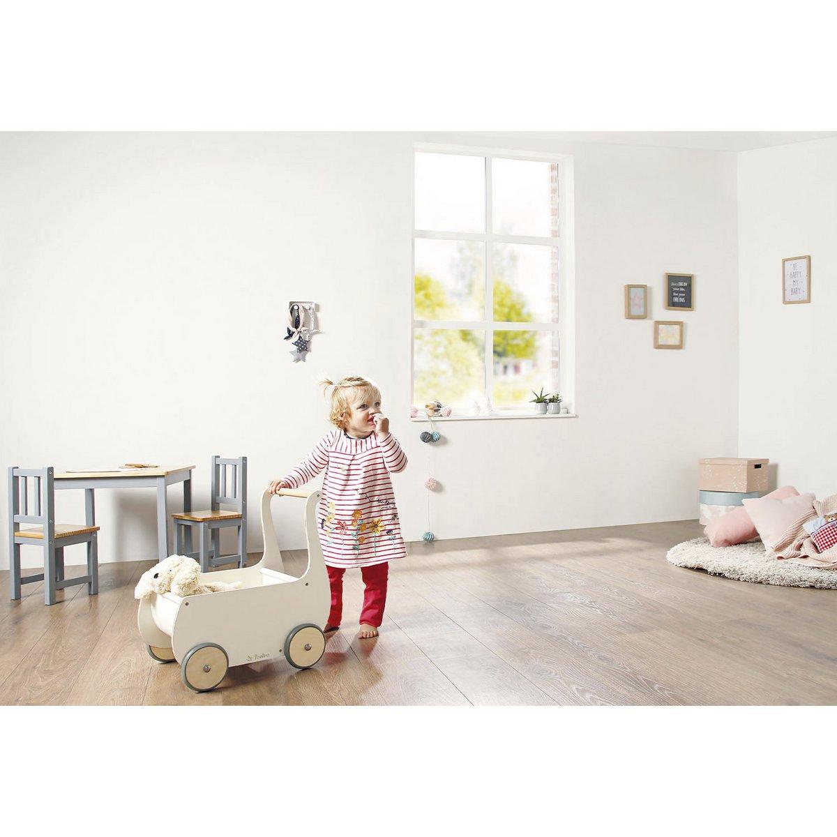 Poppenwagen Mette - wit - FamilyStuff